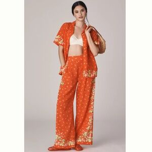 Anthropologie Rachel Antonoff Snyder High-Rise Wide-Leg Pants